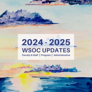 WSOC updates for 2024-2025